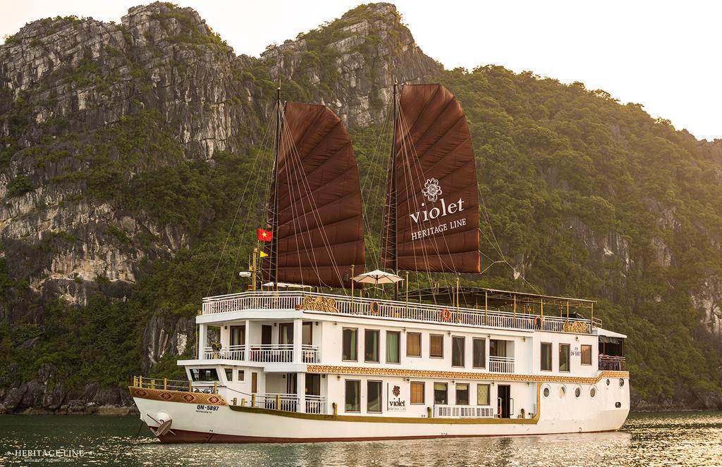 Explore the Untouched Areas of Halong Bay with Heritage Line Violet Junk 3 days